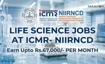 ICMR Careers 2026: Life Science Jobs | Walk-In Interview at NIIRNCD | Earn Upto Rs.67,000/- + HRA per month Life Science Jobs at ICMR- NIIRNCD | Candidates Apply Now