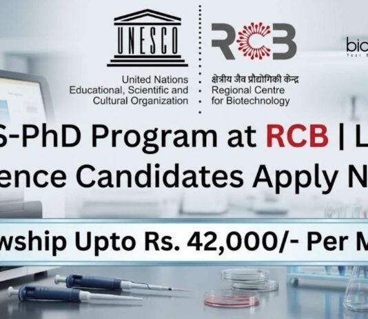MS-PhD Program at Regional Centre for Biotechnology | Apply