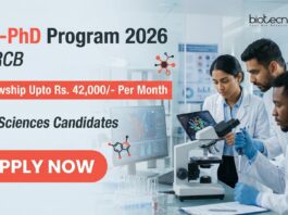 MS-PhD Program at Regional Centre for Biotechnology | Apply