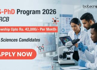 MS-PhD Program at Regional Centre for Biotechnology | Apply