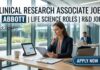 Clinical Research Associate Jobs at Abbott – Kickstart Your R&D Career in India Clinical Research Associate Jobs at Abbott | Life Science Role