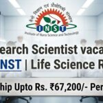 Research Scientist vacancy at INST | Life Science Vacancy | Apply