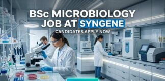 BSc Microbiology Job Alert: QC Microbiology Analyst at Syngene Careers BSc Microbiology Job at Syngene | Candidates Apply Now