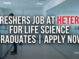 Freshers Job at Hetero | Life Science Role | Apply
