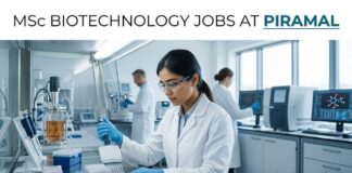 MSc Biotechnology Jobs at Piramal | Biotechnology Role | Apply