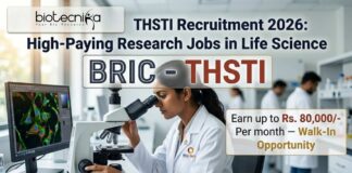 Research Jobs at BRIC-THSTI | Career in Life Sciences | Apply Now