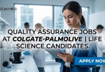 Lead Quality Excellence: Team Leader – Analytical Role at Colgate-Palmolive Company Quality Assurance Jobs at Colgate-Palmolive | Life Science Role