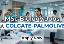 Colgate-Palmolive Hiring MSc Biology Graduates as Research Trainees – Apply Now! MSc Biology Jobs at Colgate-Palmolive | Candidates Apply Now