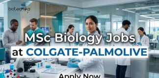 Colgate-Palmolive Hiring MSc Biology Graduates as Research Trainees – Apply Now! MSc Biology Jobs at Colgate-Palmolive | Candidates Apply Now