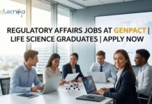 Genpact Hiring Lead Associate – Regulatory Affairs | Life Science Jobs Opportunity Regulatory Affairs Jobs at Genpact | Life Science Graduates | Apply
