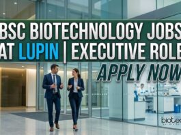 Executive GMP Jobs at Lupin – Best Opportunity for BSc Biotechnology Graduates! BSc Biotechnology Jobs at Lupin | Executive Role | Apply Now