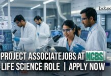 NCBS Project Associate Jobs 2026 ; Apply for Sanger Sequencing Role Project Associate Jobs at NCBS | Life Science Role | Apply Now