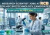 Research Scientist Jobs at RCB | Biotechnology Candidates apply
