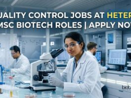 Quality Control Jobs at Hetero | MSc Biotech Roles | Apply Now