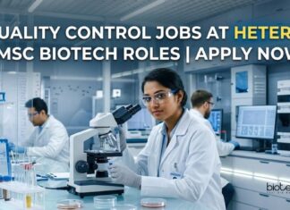 Hetero Labs Hiring QC Professionals – Apply Now for MSc Biotech Jobs in Hyderabad! Quality Control Jobs at Hetero | MSc Biotech Roles | Apply Now