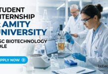 Student Internship at Amity University | Biotech Role | Apply Now
