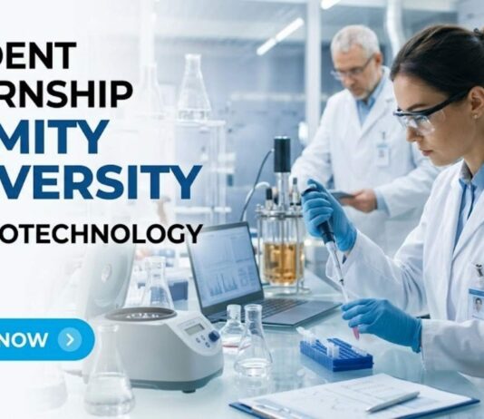 Student Internship at Amity University | Biotech Role | Apply Now