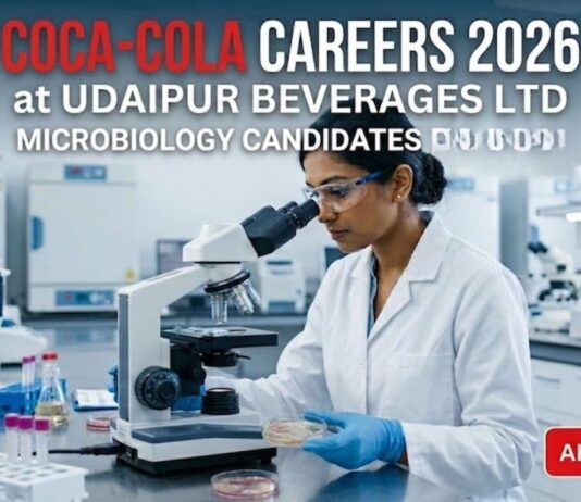 Coca-Cola Careers 2026 at Udaipur Beverages Ltd: Microbiology & Biotechnology Jobs in Jabalpur – Apply Now! Microbiology Jobs at Coca-Cola at UBL Beverages Ltd | Apply