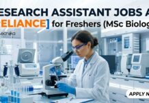 Exciting Freshers Research Assistant Jobs at Reliance – MSc Biology Jobs in Navi Mumbai Research Assistant Jobs at Reliance | MSc Biology Roles | Apply