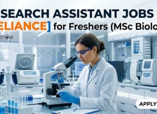 Exciting Freshers Research Assistant Jobs at Reliance – MSc Biology Jobs in Navi Mumbai Research Assistant Jobs at Reliance | MSc Biology Roles | Apply