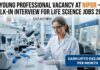 Young Professional Vacancy at NIPGR | Life Science Role | Walk-in
