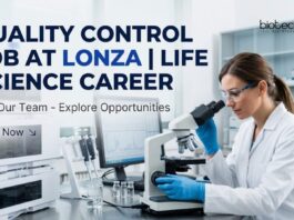 Quality Control Job at Lonza | Life Science Career | Apply Now