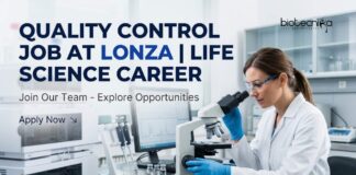 Quality Control Job at Lonza | Life Science Career | Apply Now