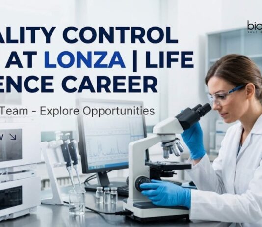 Quality Control Job at Lonza | Life Science Career | Apply Now