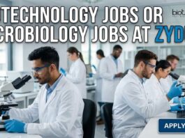 Biotechnology Jobs or Microbiology Jobs at Zydus | Walk-in