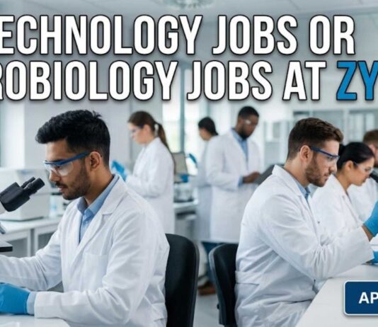Biotechnology Jobs or Microbiology Jobs at Zydus | Walk-in