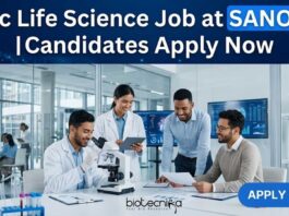 BSc Life Science Job at Sanofi | Candidates Apply Now