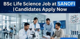 BSc Life Science Job at Sanofi | Candidates Apply Now