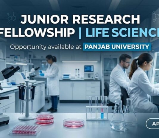 Junior Research Fellowship at Panjab University | Life Science