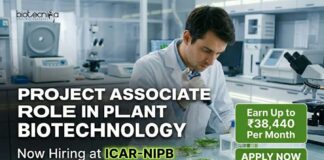 Plant Biotechnology Jobs at ICAR-NIPB | Project Associate Role