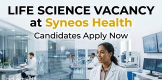 Life Science Vacancy at Syneos Health | Candidates Apply Now