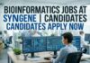 Bioinformatics Jobs at Syngene | Candidates Apply Now