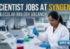 Scientist Jobs at Syngene | Molecular Biology Vacancy | Apply Now