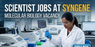 Scientist Jobs at Syngene | Molecular Biology Vacancy | Apply Now