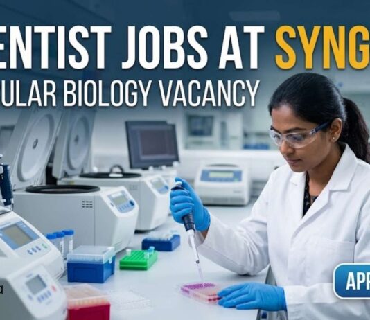 Scientist Jobs at Syngene | Molecular Biology Vacancy | Apply Now