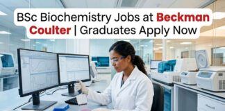 BSc Biochemistry Jobs at Beckman Coulter | Graduates Apply Now