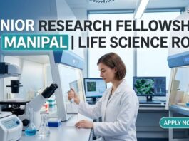 Junior Research Fellowship at MAHE | Life Science Role | Apply