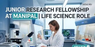 Junior Research Fellowship at MAHE | Life Science Role | Apply