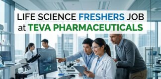 Life Science Freshers Job at Teva Pharmaceuticals | Grads Apply