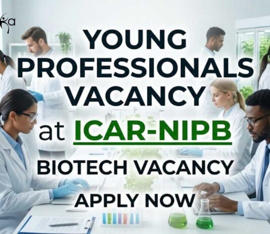 Young Professionals Vacancy at ICAR-NIPB | Biotech Vacancy