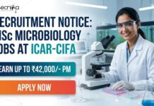 Young Professional Vacancy for Microbiology Candidates at ICAR-CIFA | Earn up to ₹42,000/- PM MSc Microbiology Jobs at ICAR CIFA | Candidates Apply Now