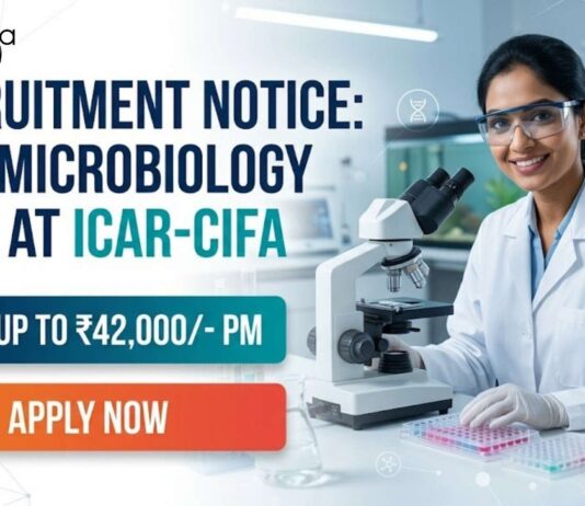 MSc Microbiology Jobs at ICAR CIFA | Candidates Apply Now