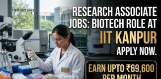 Research Associate Jobs at IIT Kanpur | Biotech Role | Apply Now