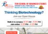 Thinking about Biotechnology? Experience It First at TERI SAS Open House Explore Biotechnology at TERI SAS Open House. Visit Campus or Join Online, Discover Courses, Interact with Experts, and Plan your Future.