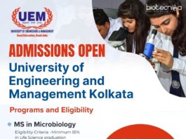 MSc Admissions at UEM Kolkata