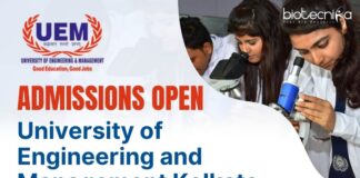 MS & Btech Admissions Open at UEM Kolkata 2026 in Biotech, Microbiology, Bioinformatics & Molecular Biology – Limited Seats MSc Admissions at UEM Kolkata